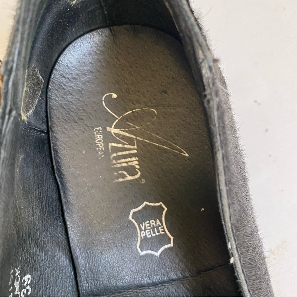 Azura Black Italian Loafer Size 8 Made in Italy - Picture 6 of 15